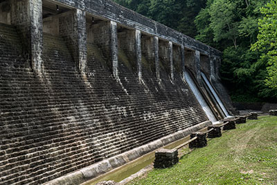 Beneath The Dam At Standing Stone State Park
