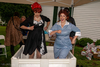 Lucy and Ethel Stomping Grapes