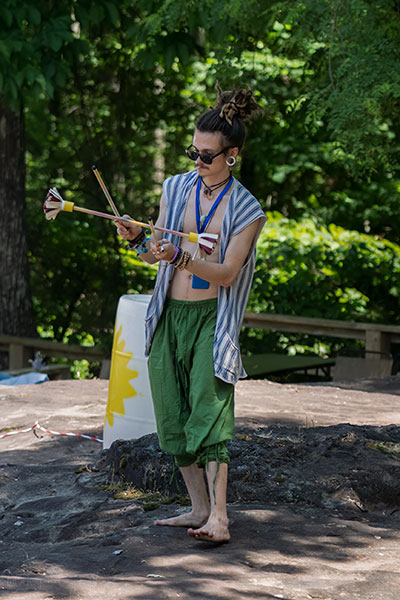 Twirling Stick With Sticks