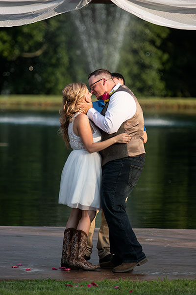 Beth & Dustin Playing Kissy Face